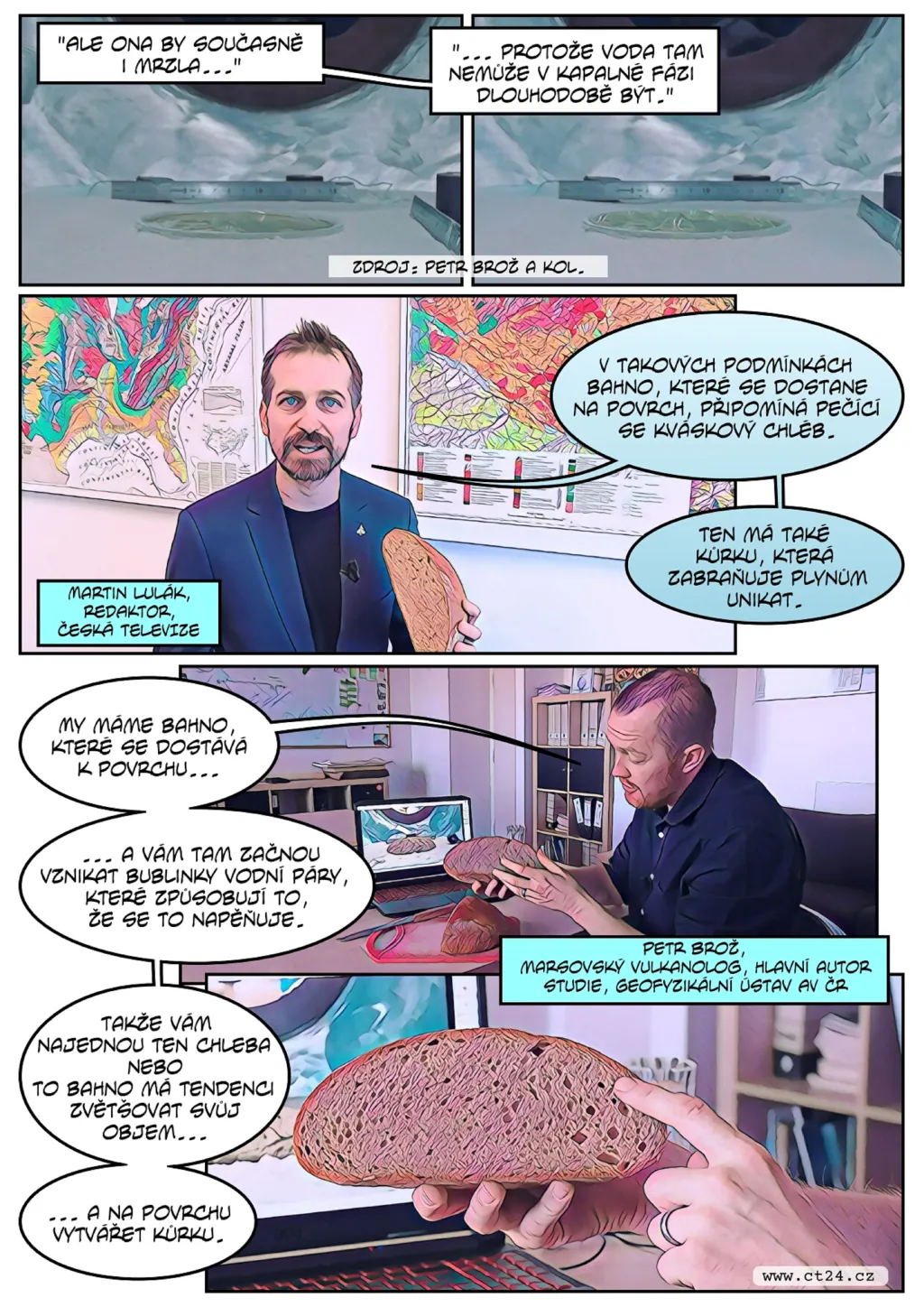 Čeští vědci simulovali bahenní sopky na Marsu