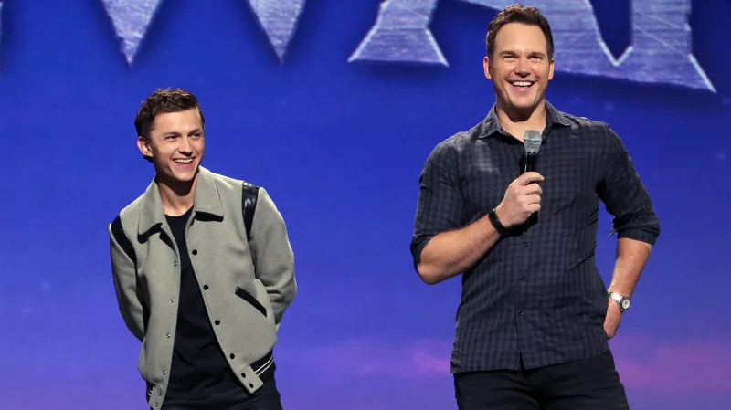 Tom Holland a Chris Pratt