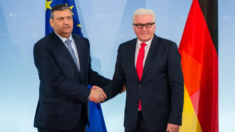 Rijád Hidžáb a Frank-Walter Steinmeier