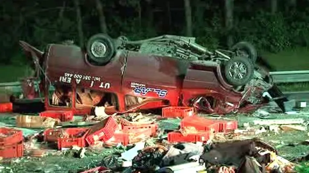 Havarovaná dodávka