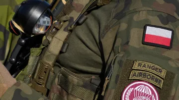 Důstojník polské armády ve Švédsku (snímek z 24. září 2025)