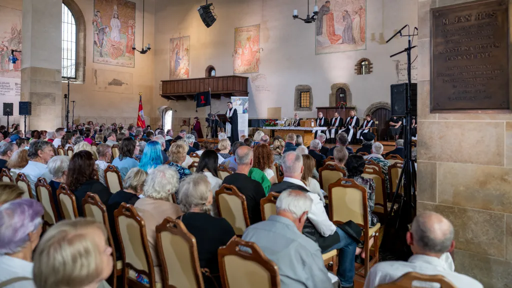 Bohoslužba k výročí upálení Jana Husa v Betlémské kapli