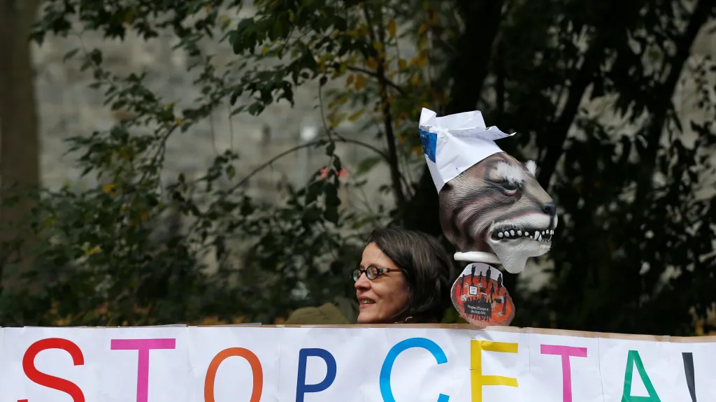 Protesty proti dohodě CETA