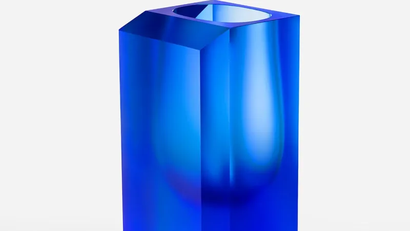 Jan Plecháč, váza Abyss, kolekce váz Harmonic a kolekce váz a nápojového skla Duše lesa (Moser)