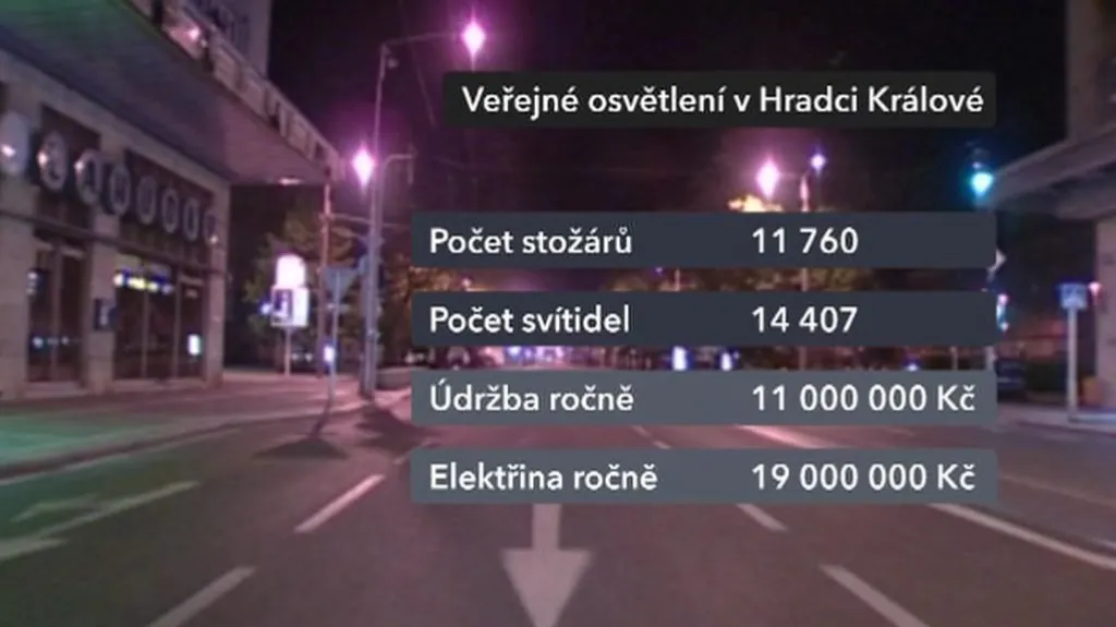 Osvětlení v Hradci Králové