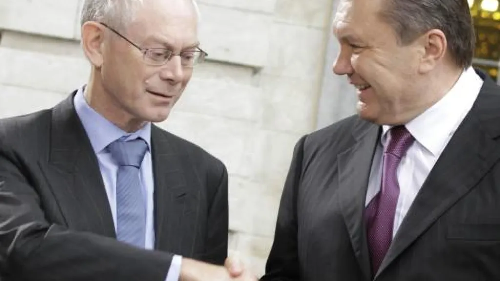 Herman Van Rompuy a Viktor Janukovyč