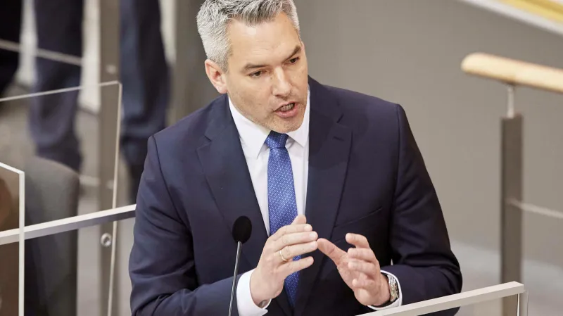 Rakouský ministr vnitra Karl Nehammer
