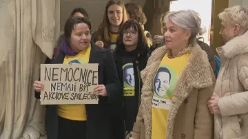 Zaměstnanci jihomoravských nemocnic protestují proti jejich transformaci