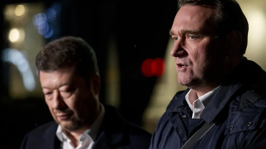 Tomio Okamura a Radim Fiala