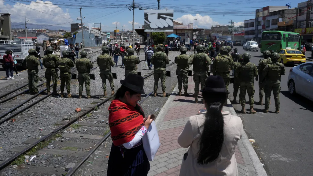 Protest proti zdražování nafty v Ekvádoru