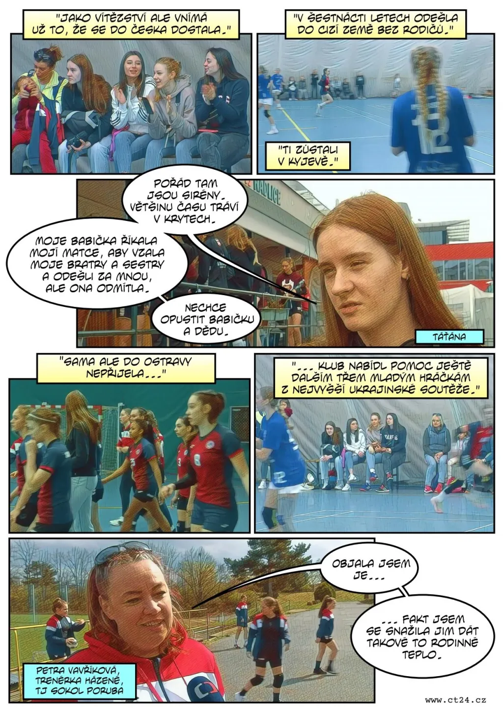 Před válkou na Ukrajině uprchla i čtveřice házenkářek. Nyní trénují v Ostravě