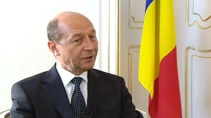 Rumunský prezident Traian Basescu v exkluzivním rozhovoru pro Českou televizi