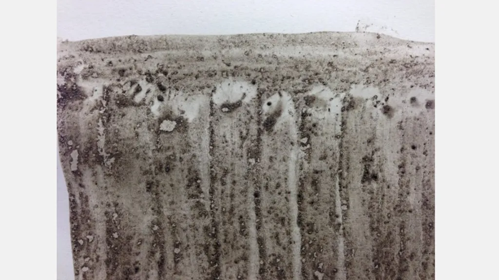 Carl Michael von Hausswolff maluje popelem obětí z Majdanku