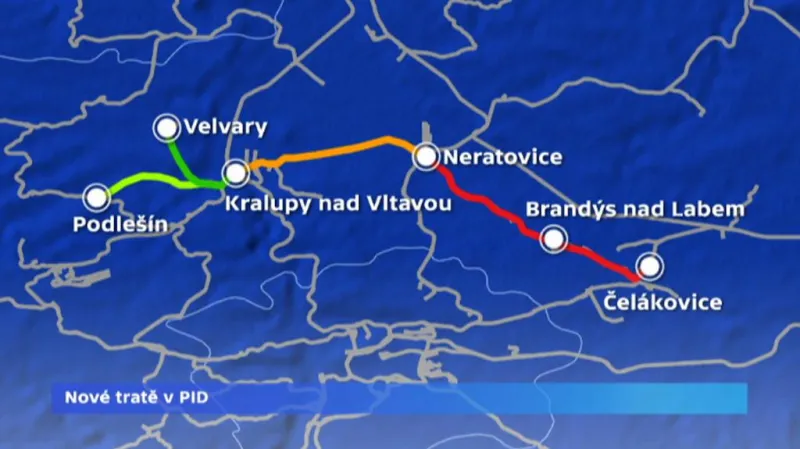 Nové tratě v PID (10. 2014)