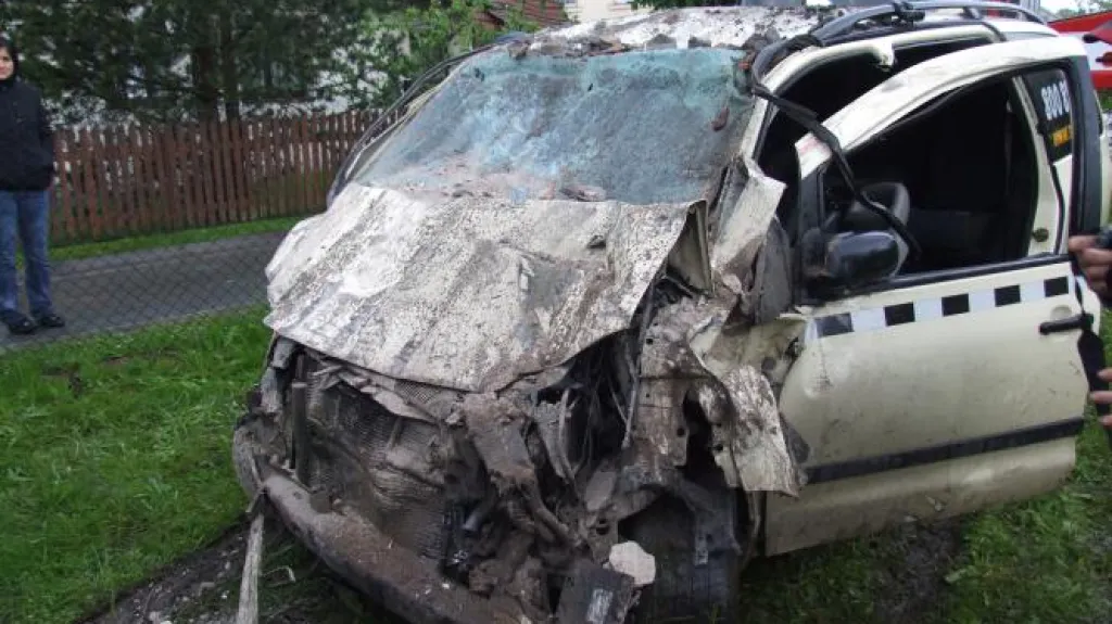 Auto po nehodě