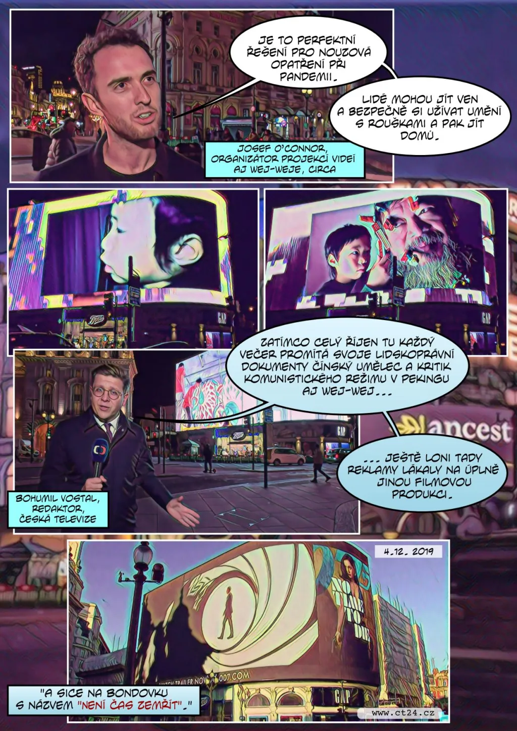 Slavný Piccadily Circus funguje i v době koronavirové pandemie