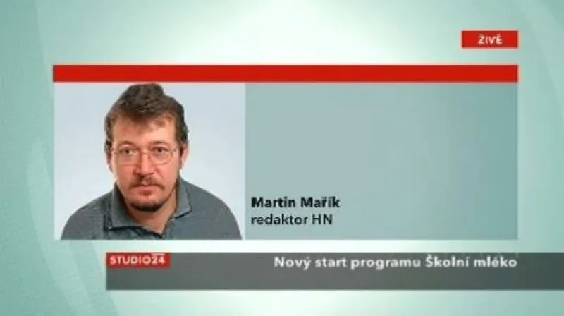 Martin Mařík ve Studiu ČT24