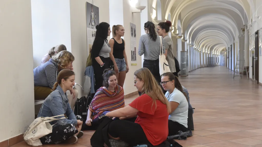 Studenti na Univerzitě Palackého