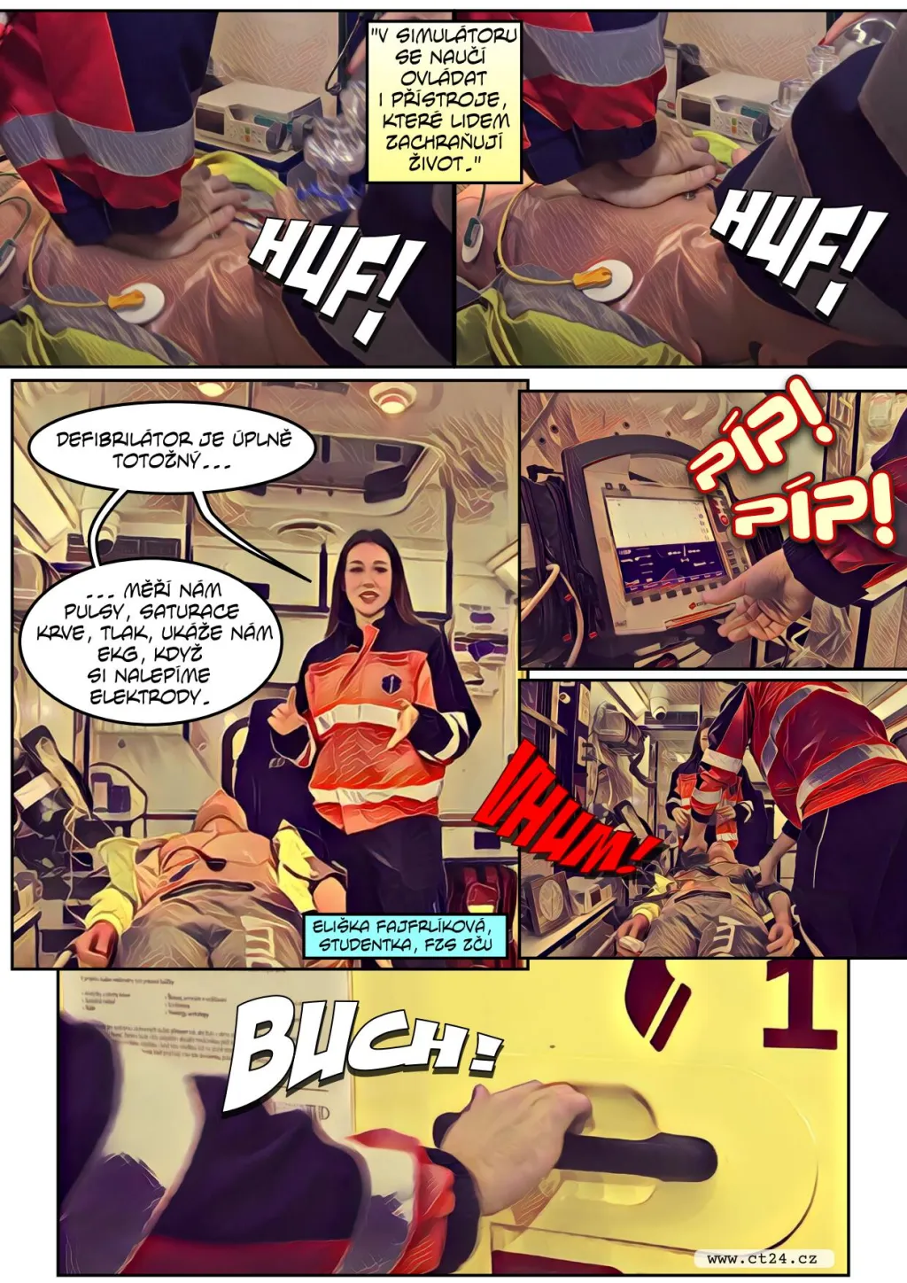 Studenti v Plzni mají simulátor sanitky