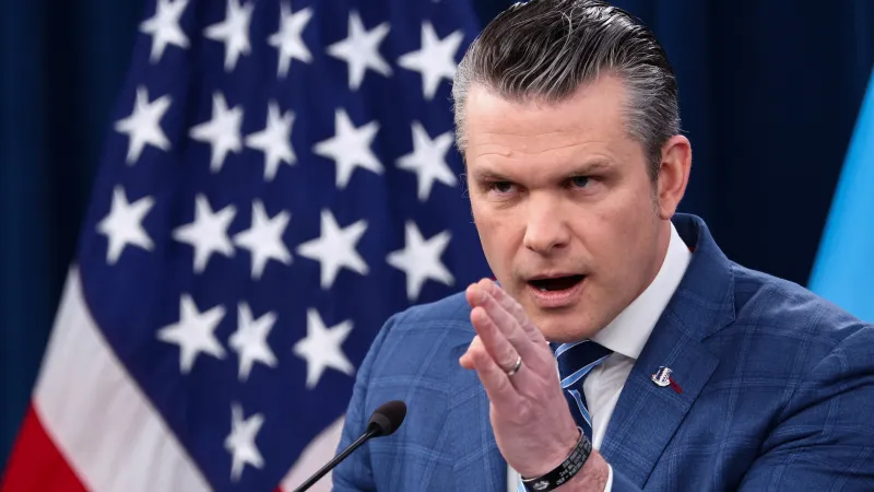 Americký ministr obrany Pete Hegseth