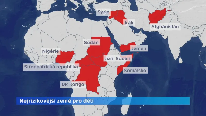 Nejrizikovější země pro děti
