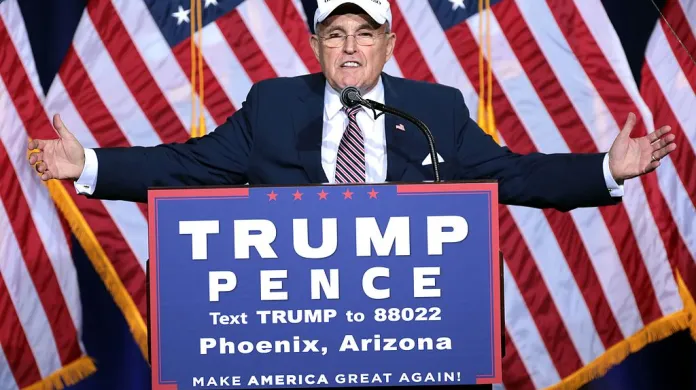Rudy Giuliani, který vede soudní tažení Trumpovy kampaně