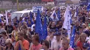 Protest zaměstnanců Delphi Packard