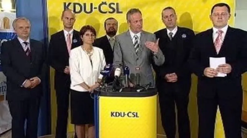 Brífink vedení KDU-ČSL po skončení sjezdu