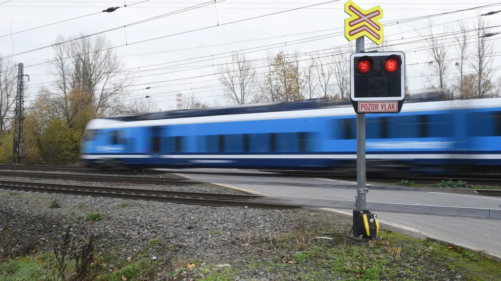 Železniční trať v Přerově-Dluhonicích