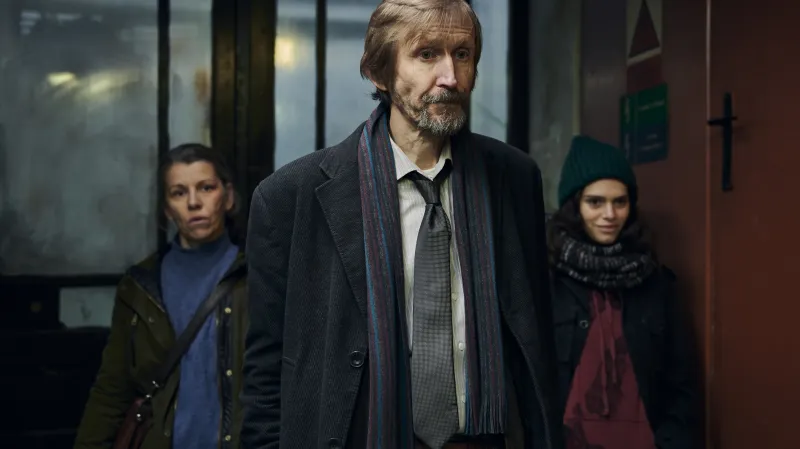 Vladimír Javorský při natáčení filmu Stínohra