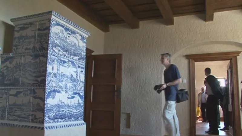 Rekonstruovaná kamna na Špilberku