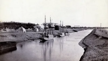 Suezský průplav v roce 1900