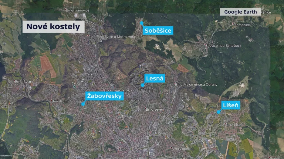 Nové kostely v Brně