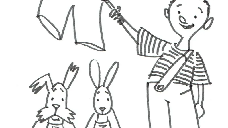 Ilustrace Jaroslava Milfajta k Novému povídání o pejskovi a kočičce