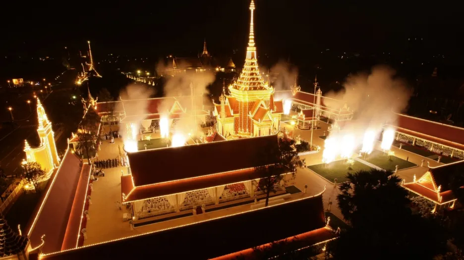 Kremace kambodžského krále Sihanuka