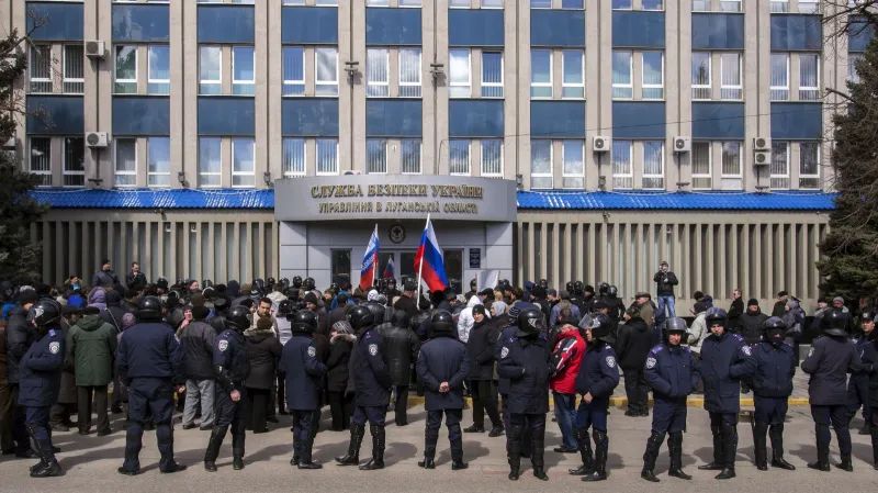 Demonstrace proruských aktivistů