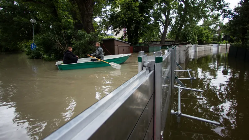 Zaplavená část Bratislavy