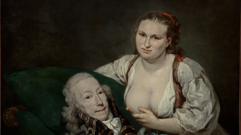 Barbara Krafftová, Hrabě Hartig se svou kojnou, 1797 (z výstavy Ženy, mistryně, umělkyně v NGP)