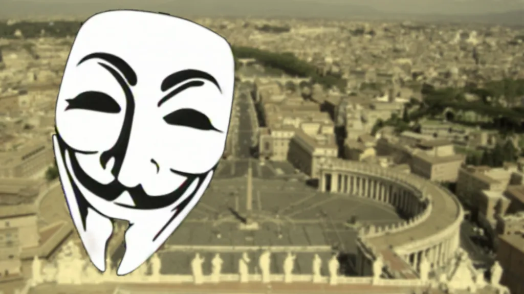 Anonymous napadli webové stránky Vatikánu