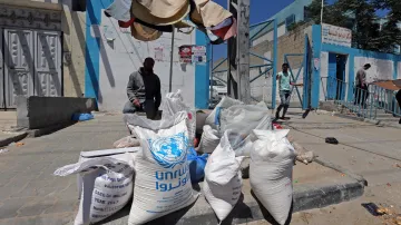 Potravinové centrum OSN v jižní části Gazy