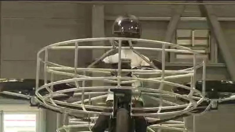 Na pražském Výstavišti se vzneslo létající kolo