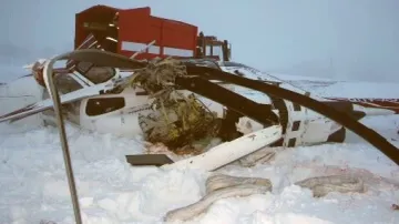 Havarovaný vrtulník