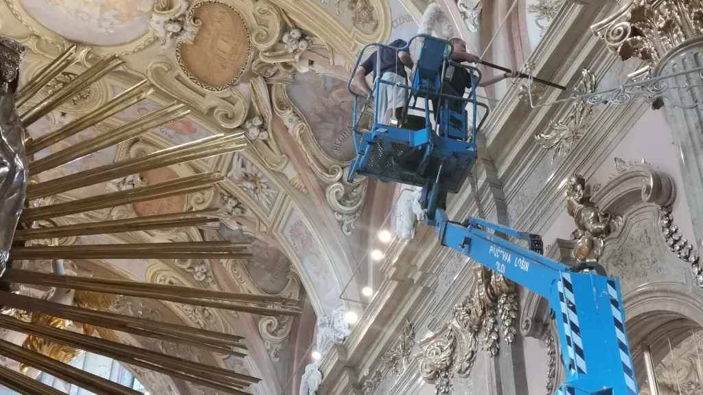 Oprava baziliky na Svatém Kopečku v Olomouci končí