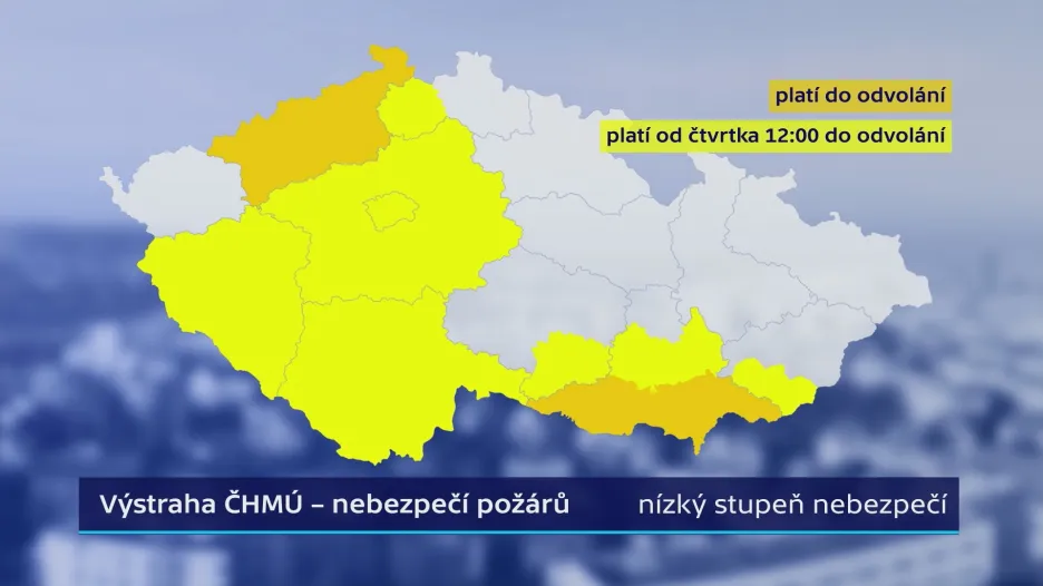 Stoupá riziko požárů