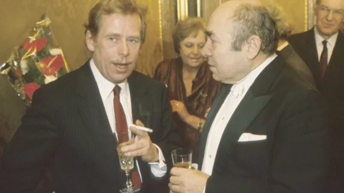 Václav Havel a dirigent Zdeněk Košler