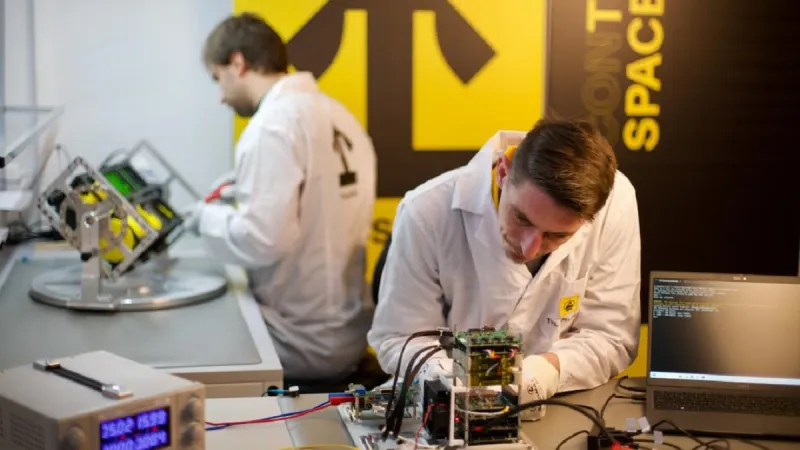 Výroba družice TROLL