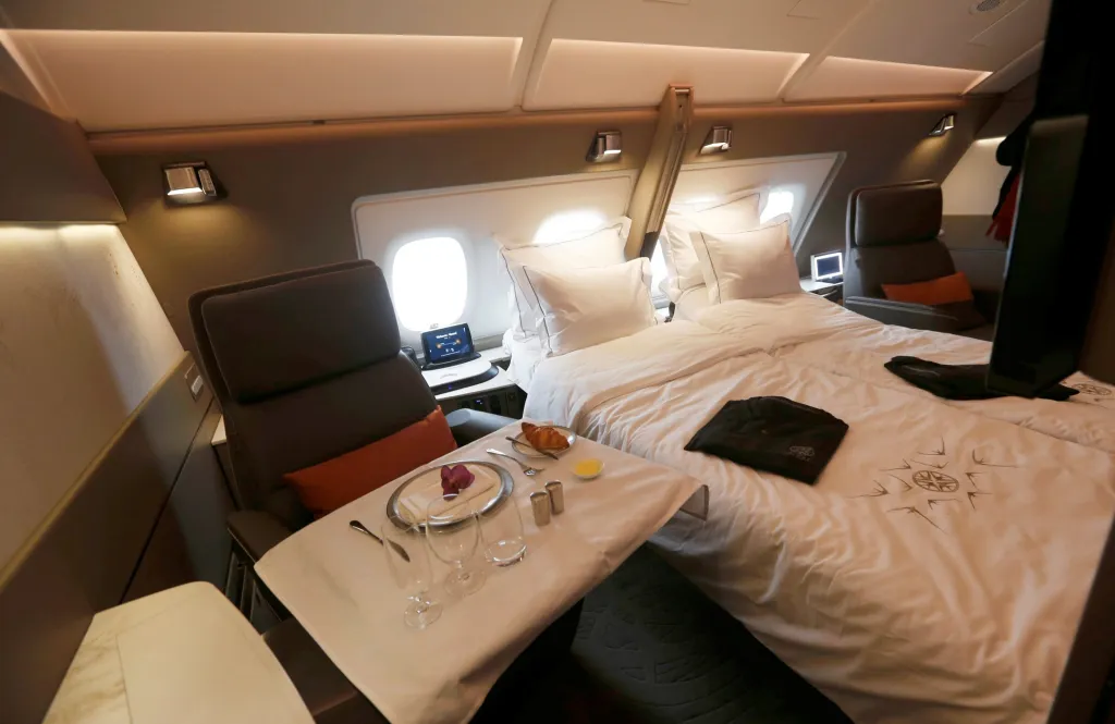 A380 Singapurských aerolinií představil v roce 2017 kabiny, kde je možné během letu velmi dobře relaxovat