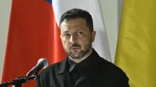 Ukrajinský prezident Volodymyr Zelenskyj v Praze