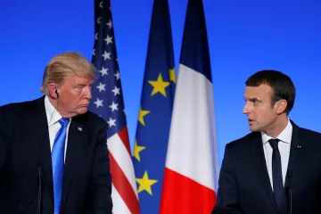 Může se stát leccos, řekl Trump o klimatické dohodě. Podle Macrona chystají plán pro Sýrii