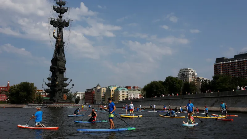 Socha Petra I. v Moskvě